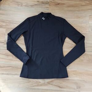 🔺️Under Armour Black Cold Gear High Neck Long Sleeve Top Large